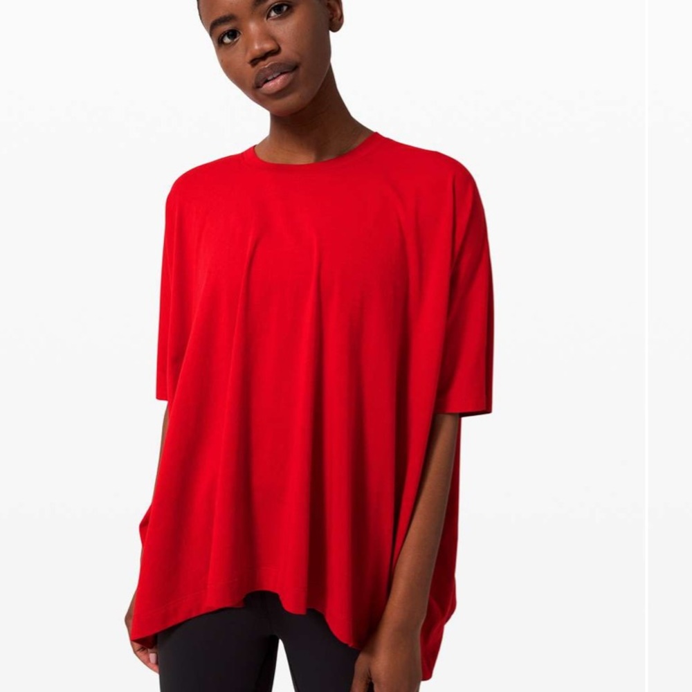 Lululemon LA Box Tee Dark Red